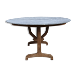 Nineteenth century zinc harvest table or winemaker