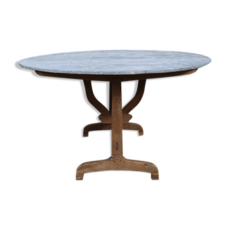 Nineteenth century zinc harvest table or winemaker