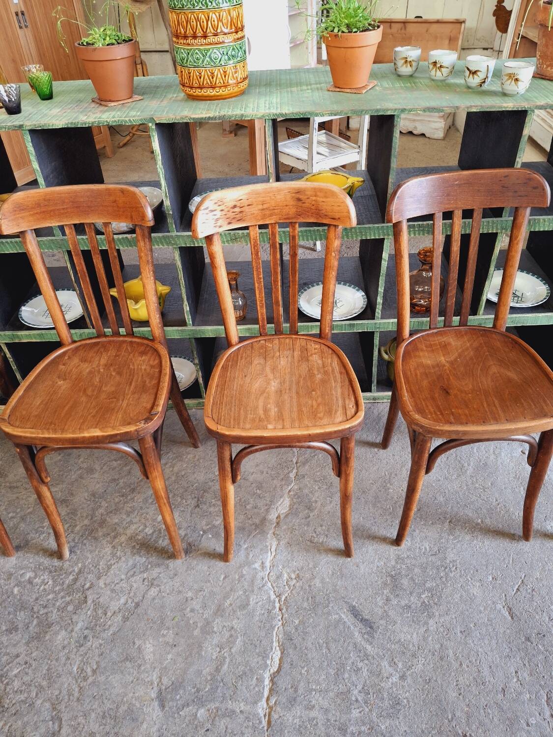 Old bistro chairs