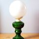 Lampe en céramique et opaline 1970.