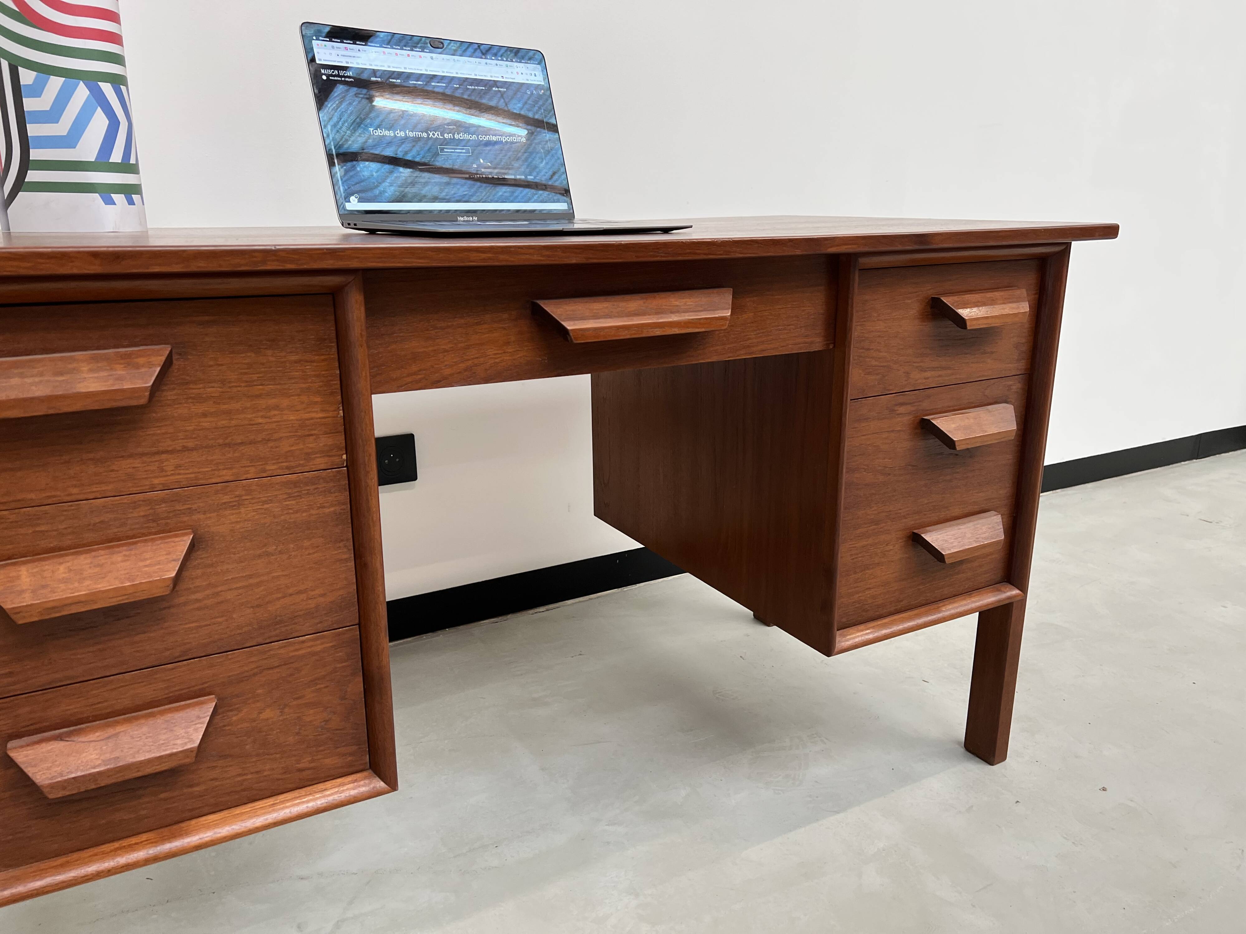 Scandinavian teak desk, circa 1970