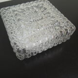 Square glass ceiling light