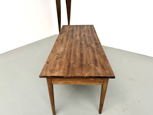 Ancienne table d'école à 8 tiroirs