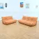 Togo apricot 2-seater and 3-seater sofa set Ligne Roset