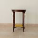 Old pedestal table, early 20th century, turned wooden legs