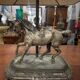 Table lamp in the Maison Charles style made of bronze featuring a horse.