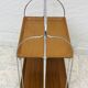 Folding table Bremshey Dinett in chrome and vintage wood