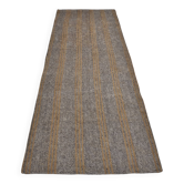 Kilim vintage à rayures neutres sku 3765