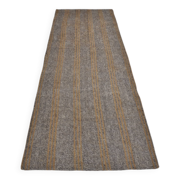 Kilim vintage à rayures neutres sku 3765