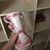 Art nouveau pink vase