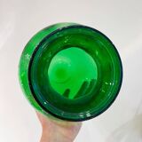 Green glass vase 30 x 17 cm