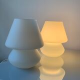 Pair of lamp vintage mushroom