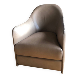 Leather club chair