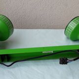 Green wall light with 2 adjustable spotlights