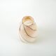 Beige glass vase, Danish design, 1970s, made in Denmark