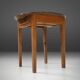 French round sidetable in oak with blue top and beautiful patina, ca. 1850