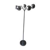 Floor lamp 5 adjustable balls vintage chrome metal