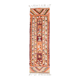 1970s Vintage Turkish Hand-Knotted Wool Cotton Orange Runner Rug 86x288