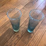 2 large Biot glasses