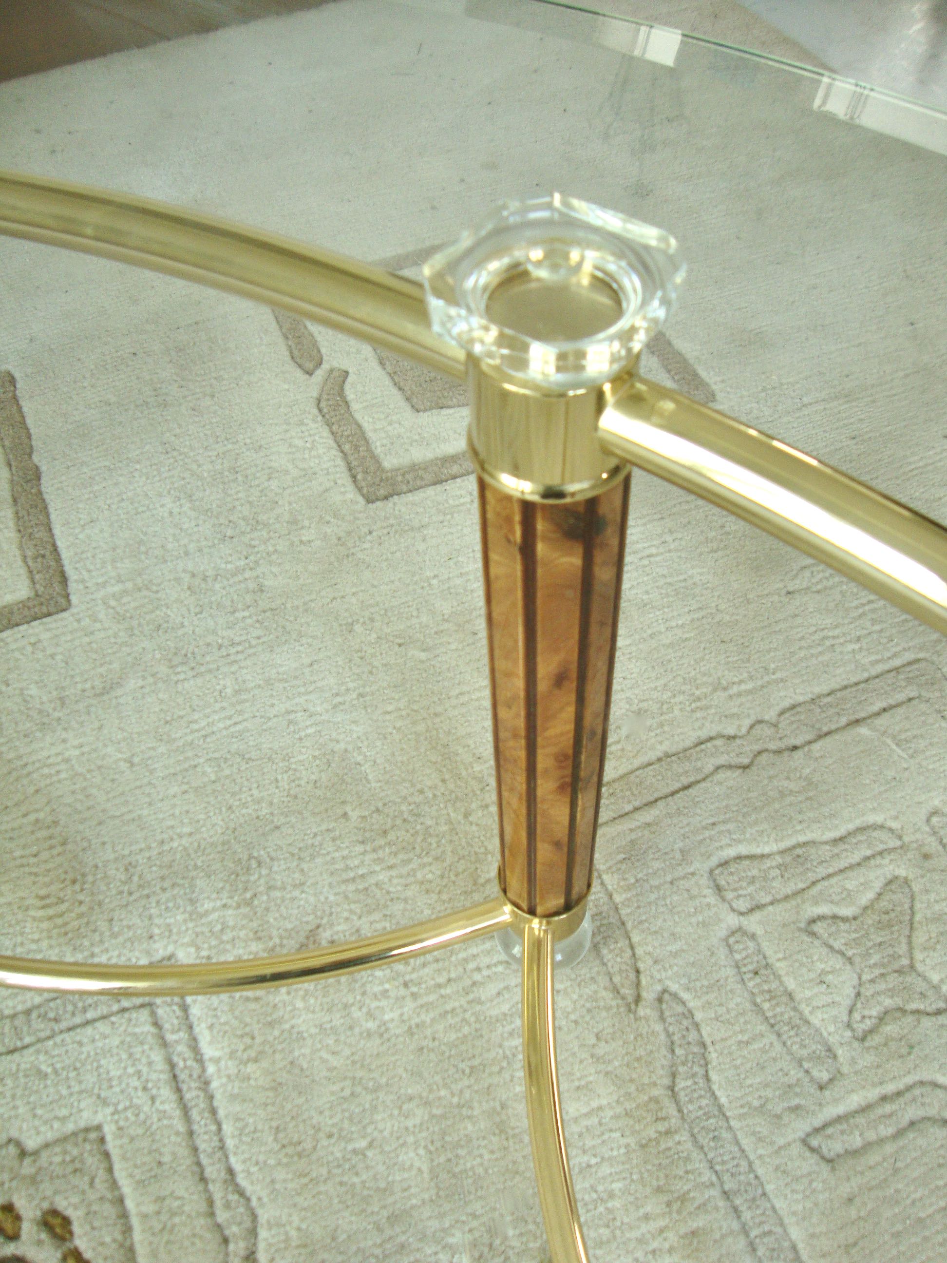 70s oval coffee table