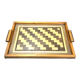 Wooden tray art deco marquetry