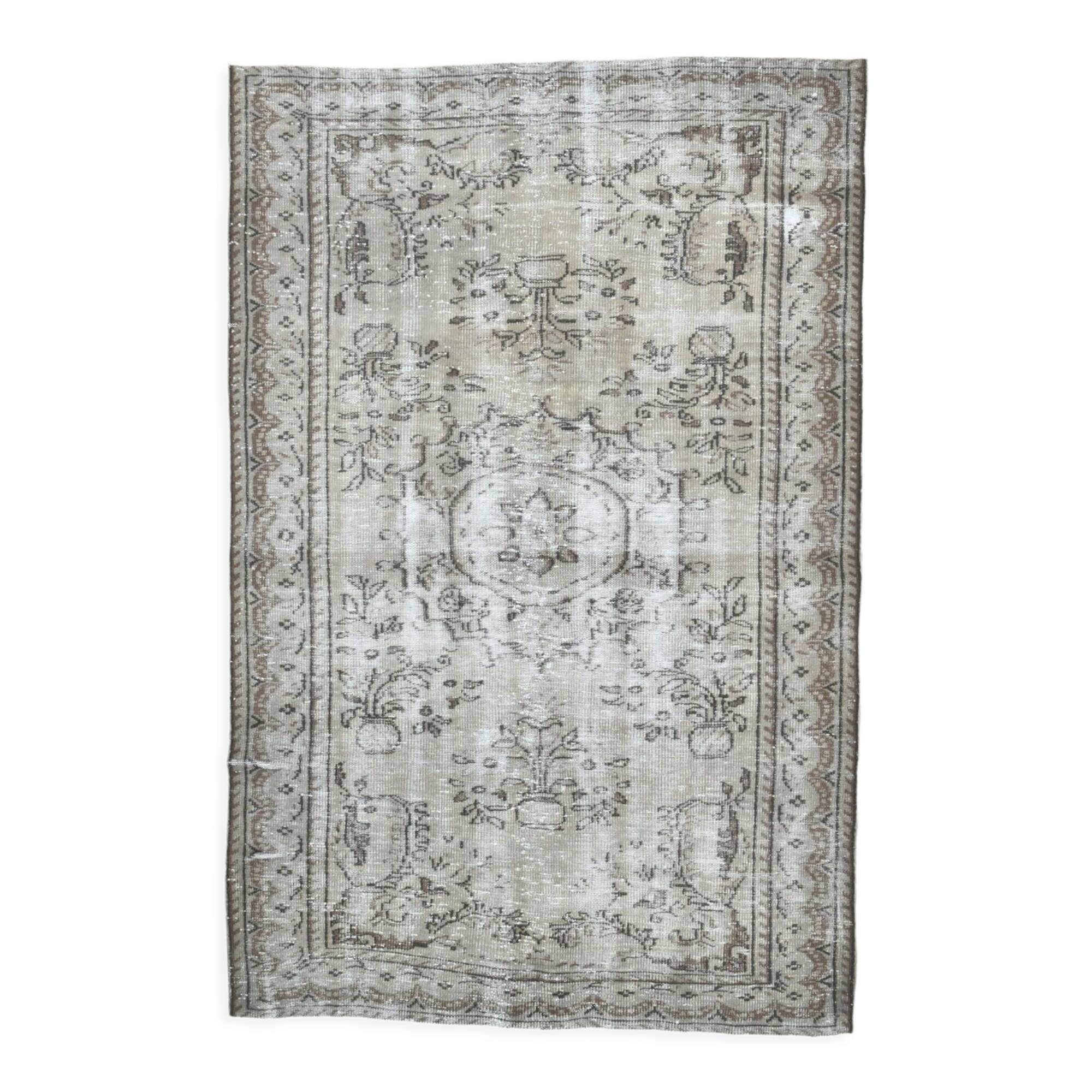 5x8 Handmade Oriental Vintage Rug,168x257Cm