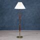 Mid-Century Floor Lamp in Teak & Brass, Denmark, 1960s