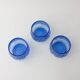 Set of 3 Vintage IVIMA Blue Glass Dessert Bowls, 1960s