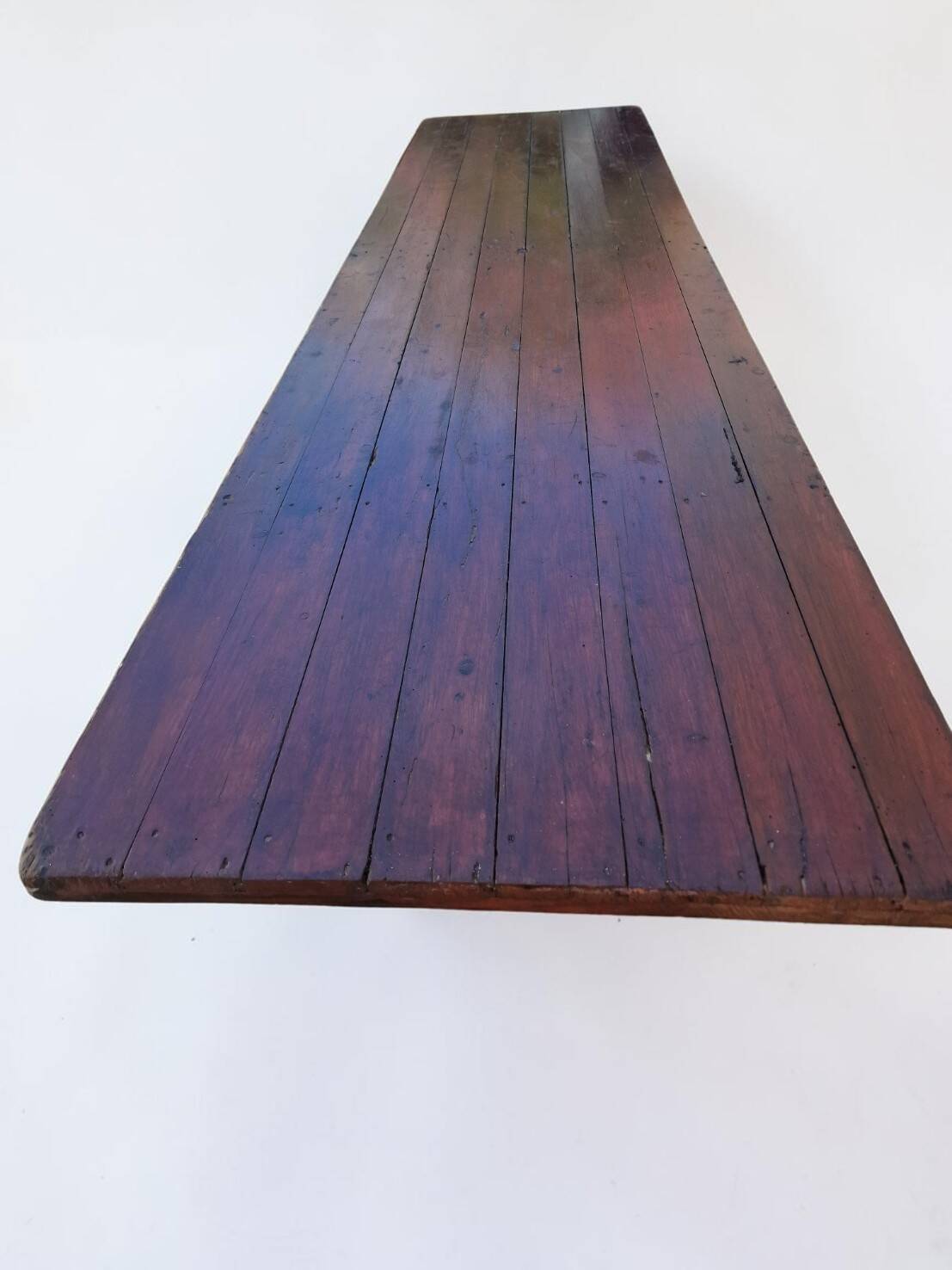 Large brasserie table + two benches