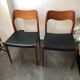 4 Danish jlmoller chairs from the 50s