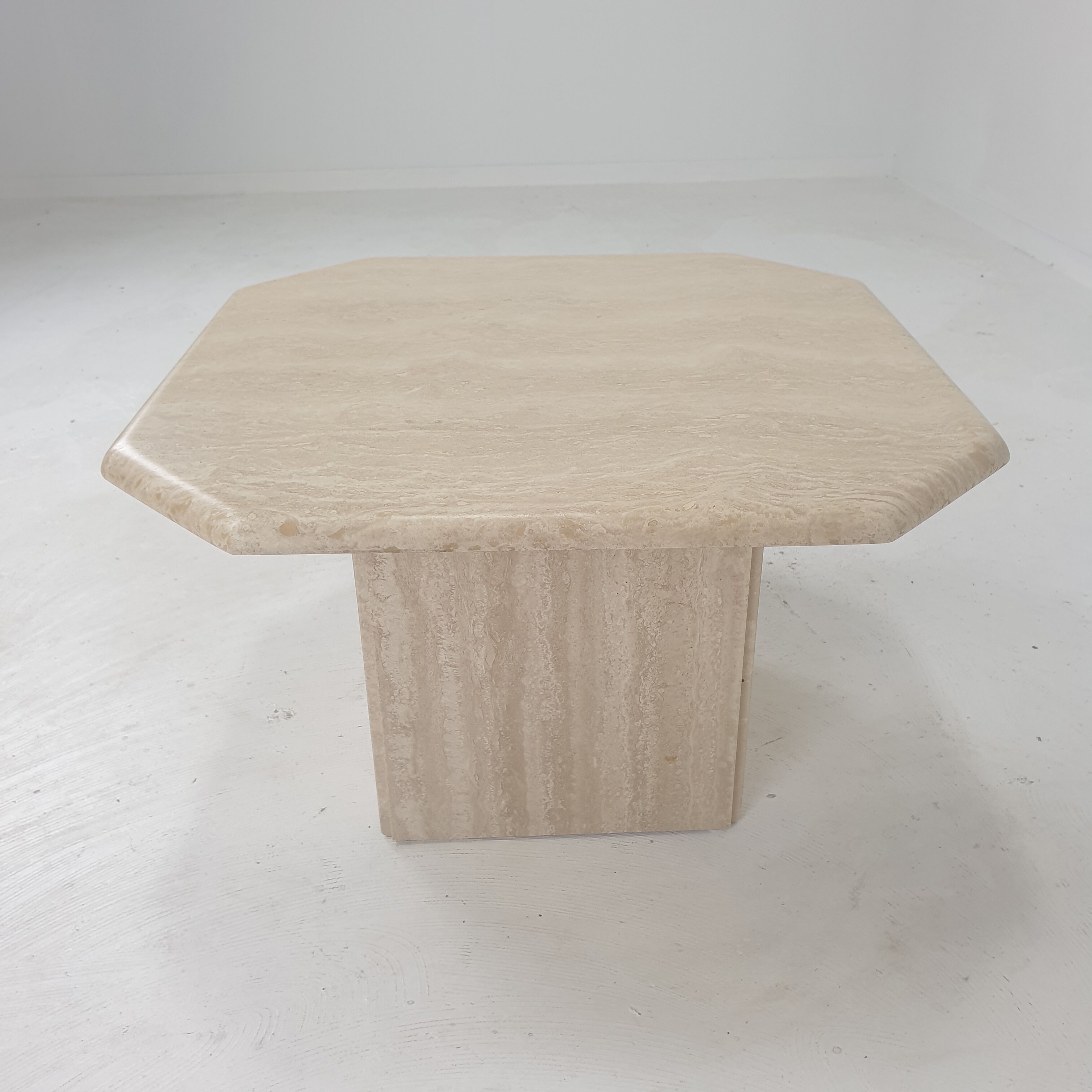 Italian Travertine Coffee Table, 1980's