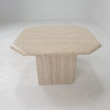 Italian Travertine Coffee Table, 1980's