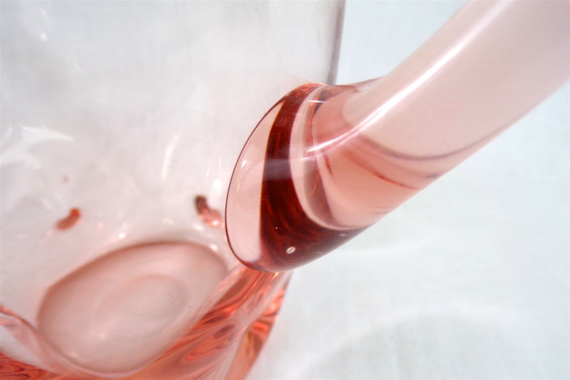 Antique pitcher made of blown glass