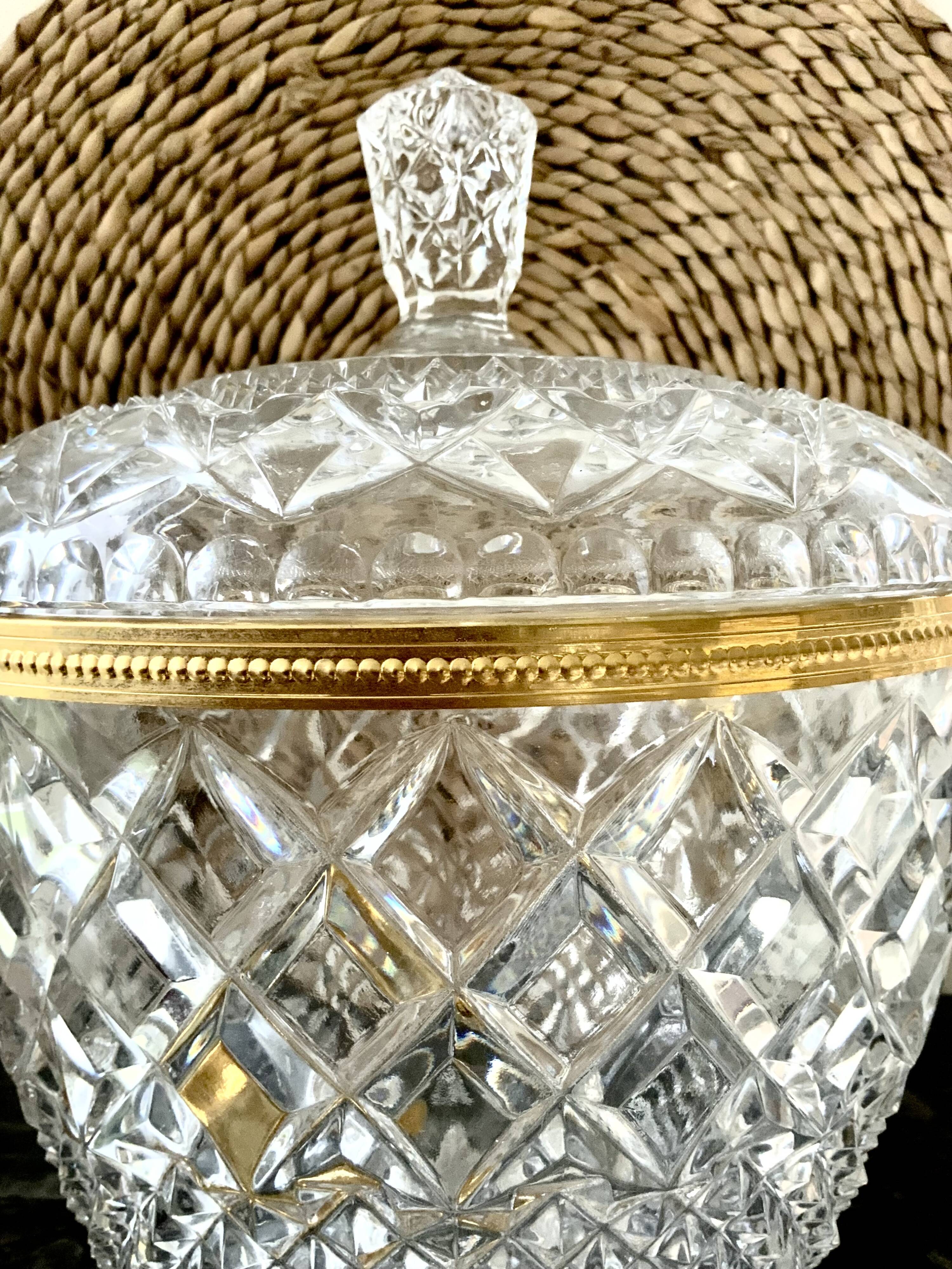Bohemian crystal punch sangria pot