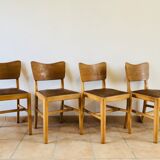 Set of 4 chairs oak