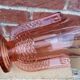 vase val saint lambert molded glass pink pedayer storied art deco