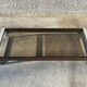Rosewood coffee table with glass top