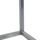 Maison Jansen. Console in brushed aluminium and verre églomisé top.