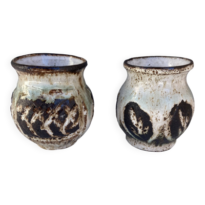 Deux vases en céramique par Albert Thiry