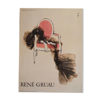 Affiche René Gruau Diorama editions du desastre