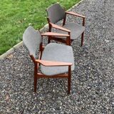 deux fauteuils modèle 62A conçus par Arne Vodder pour Sibast Møbler,