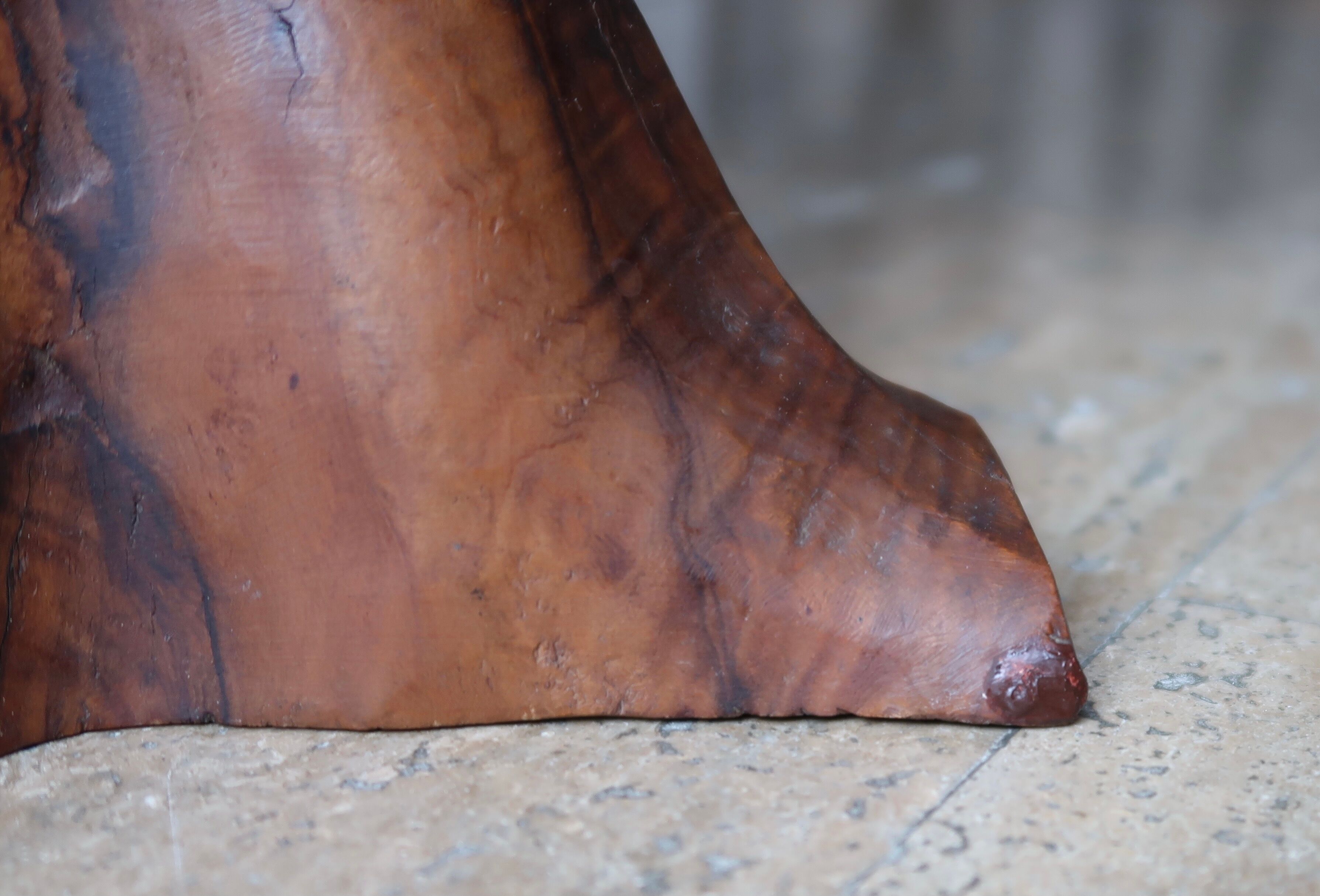 Olive wood monoxide lamp, 50s