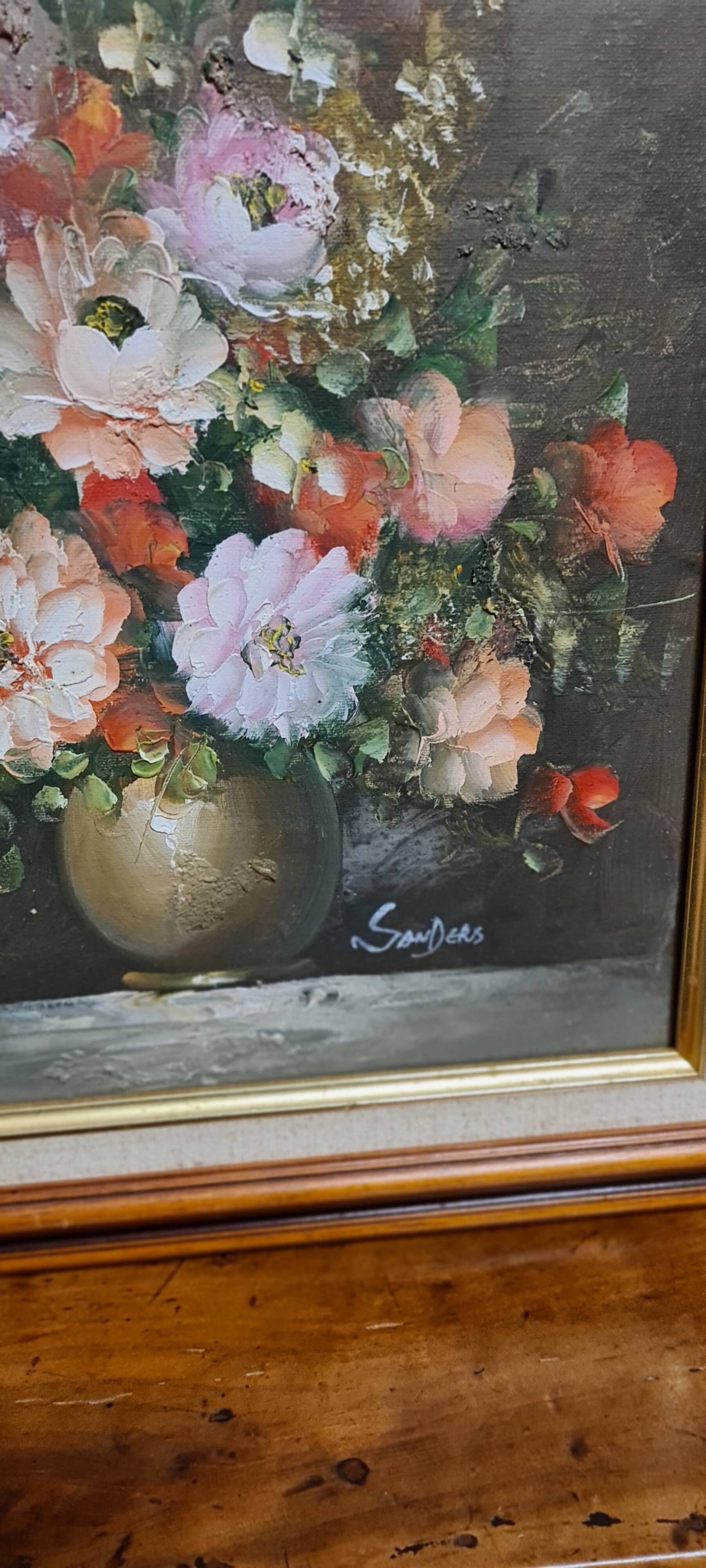Framed and signed painting by Edmon Sanders