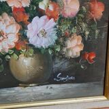 Framed and signed painting by Edmon Sanders