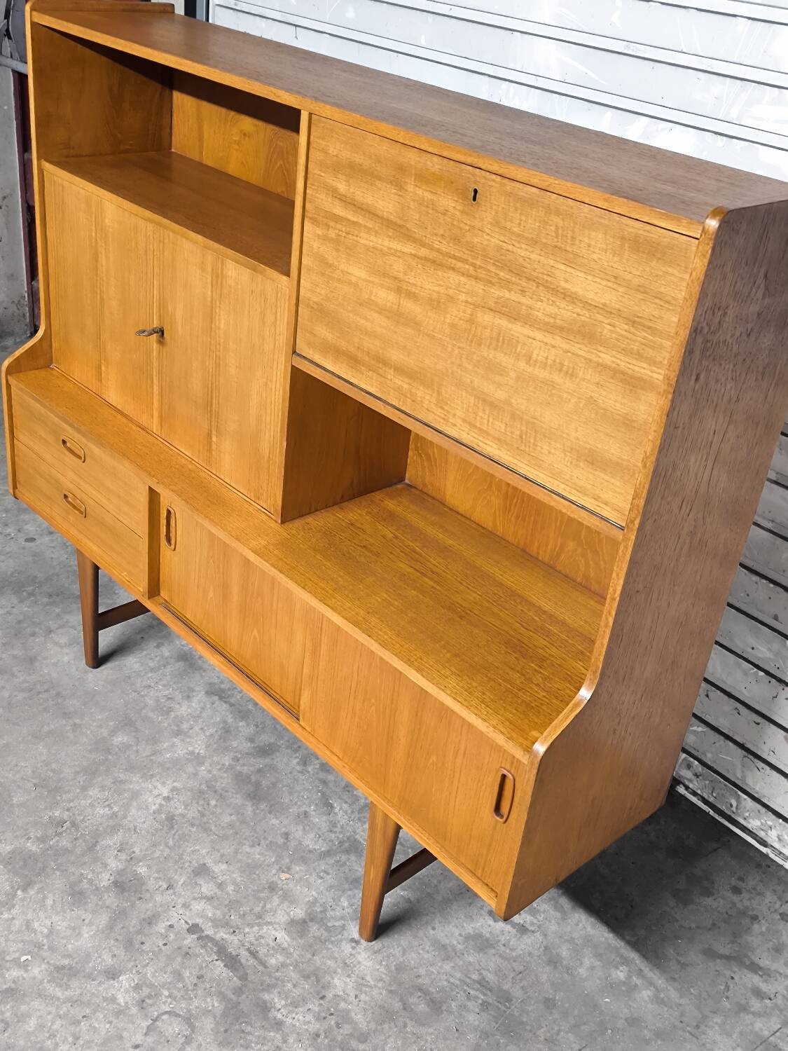 Vintage Scandinavian teak enfilade from the 1960s by Samcom.
