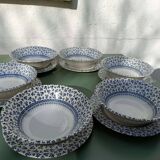 Set of 6 EIT English porcelain bowls and 6 plates