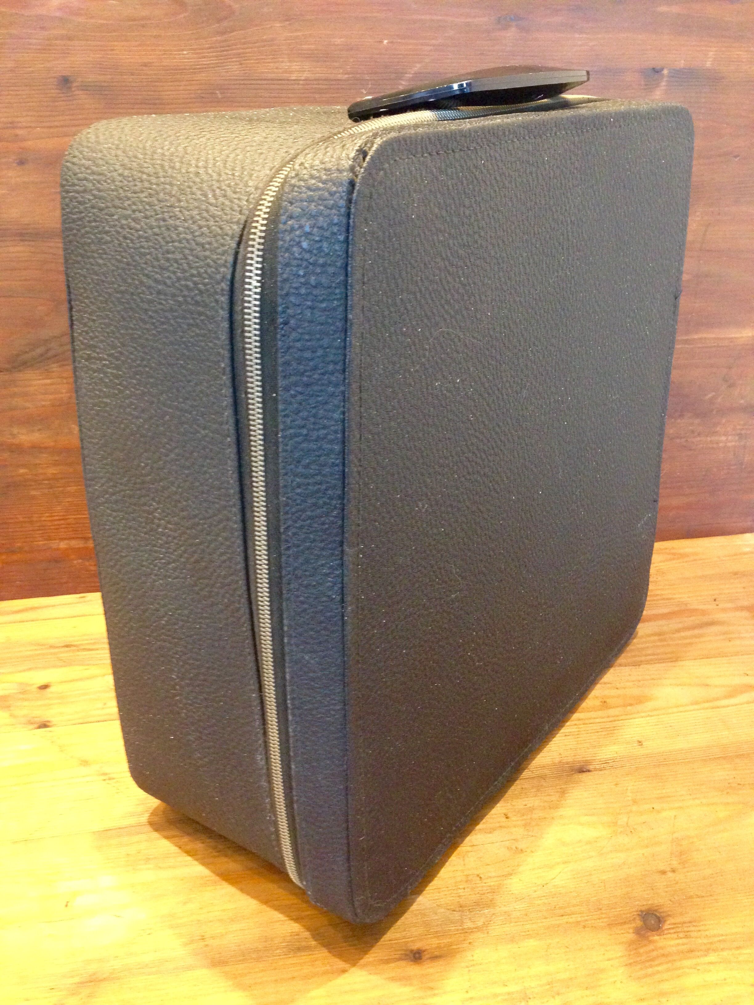 Typewriter olympia sm9 and leather briefcase