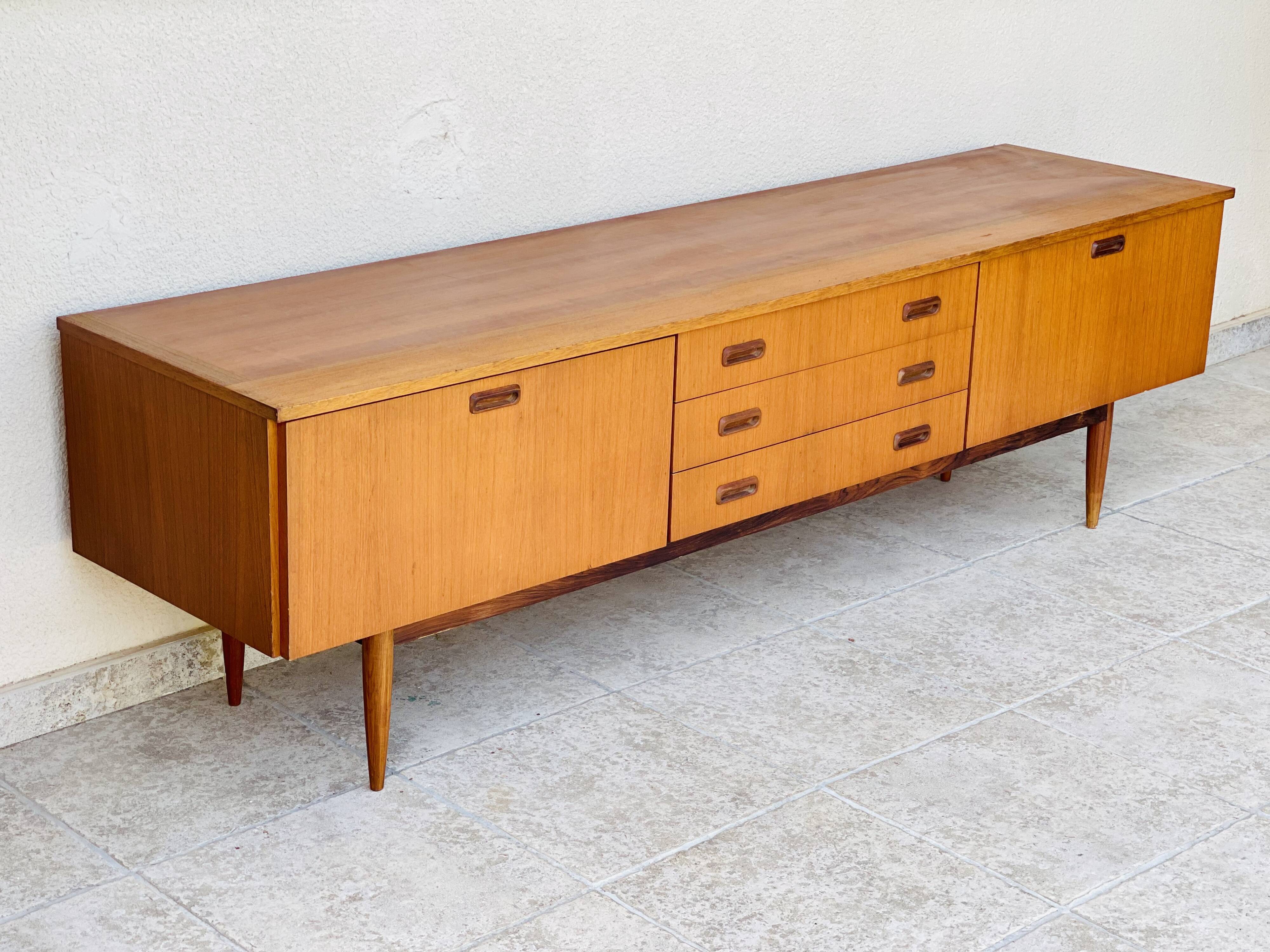 Scandinavian teak row