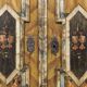 Painted folk art bridal cabinet 1817