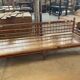 Banquette indienne en bois polychrome